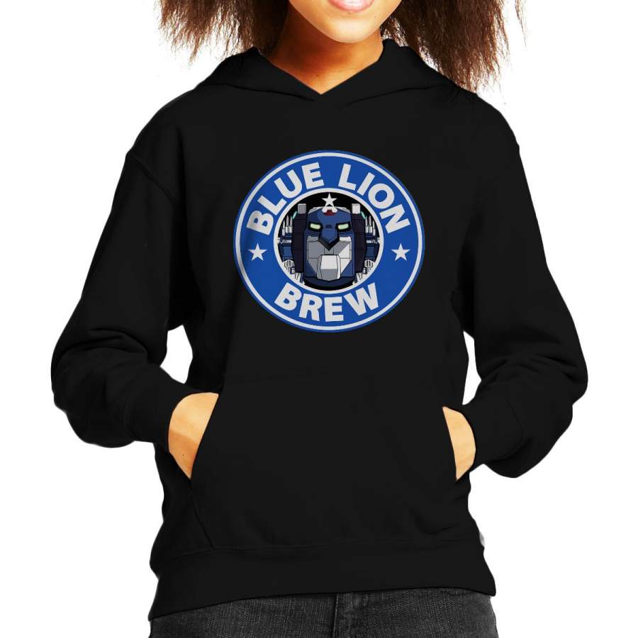 Voltron Blue Lion Brew Coffee Kid’s Hooded Sweatshirt