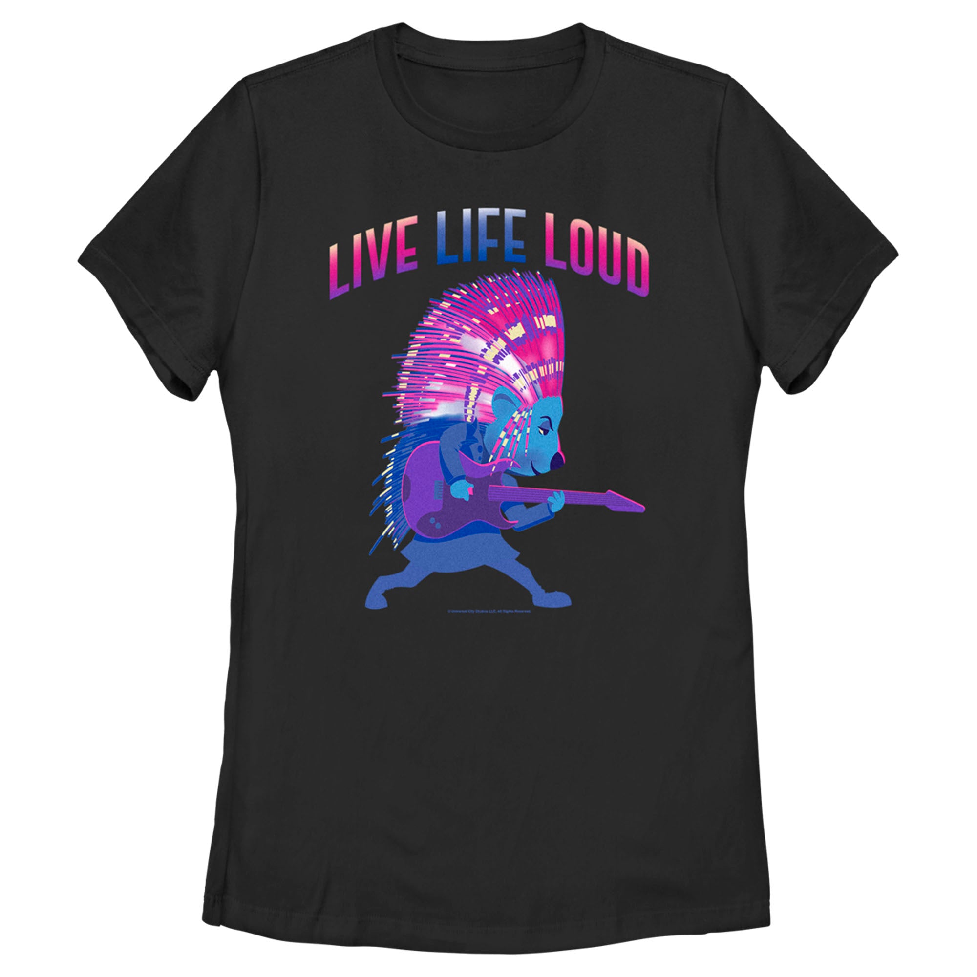 Women’S Sing 2 Ash Live Life Loud T-Shirt