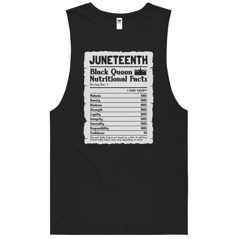 Nutritional Facts Shirt, Nutritional Facts Tank Top, Black Queen Nutrition Facts, Juneteenth Black Queen Nutritional Facts Melanin Vintage Shirt Tank Top