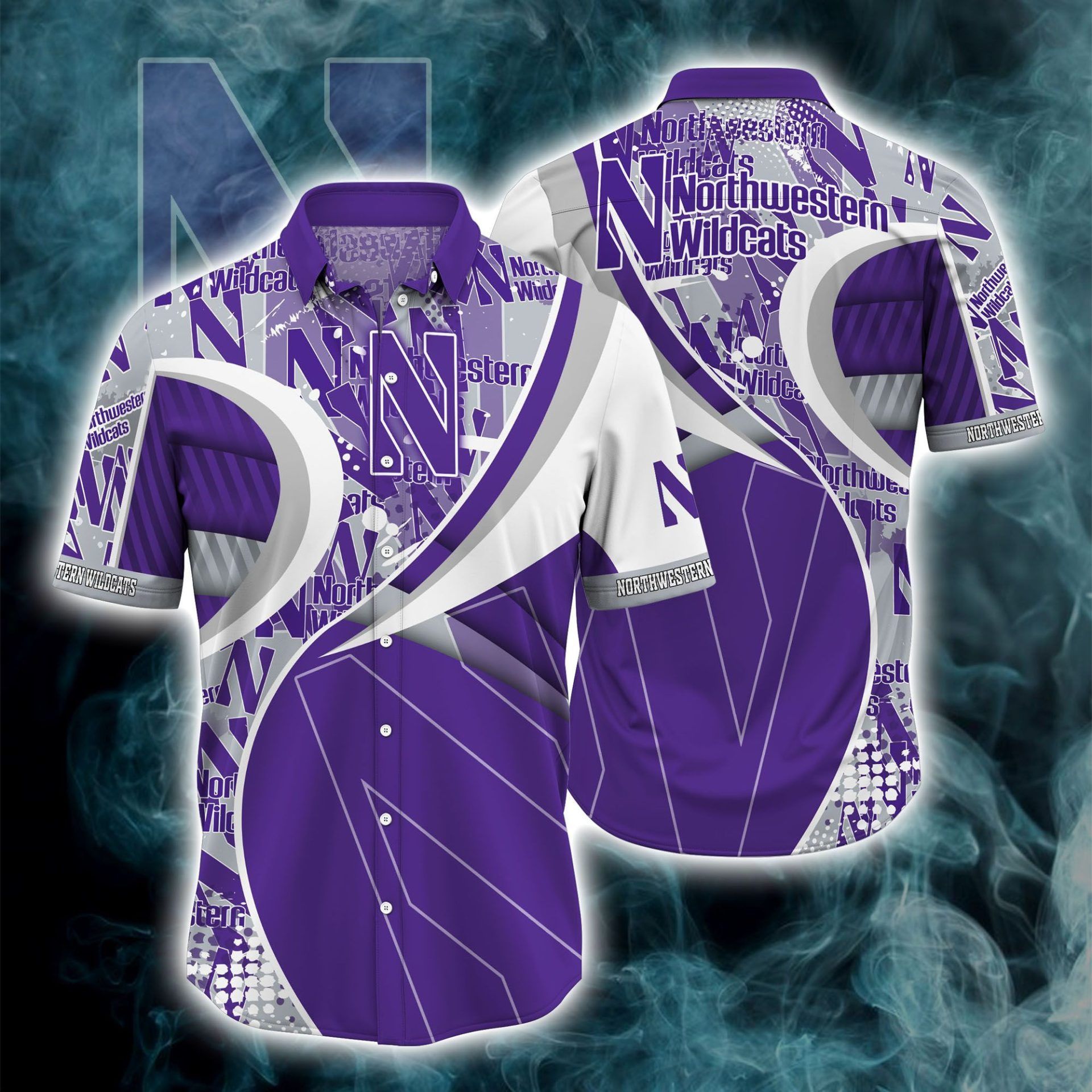 Northwestern Wildcats NCCA Team Hawaiian Shirt