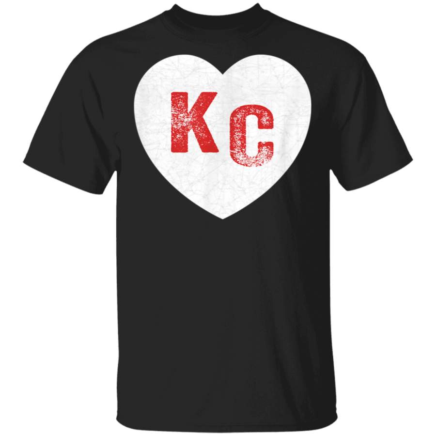 KC Red Heart Vintage Kansas City Hearts I Love Kc 2020 TShirt