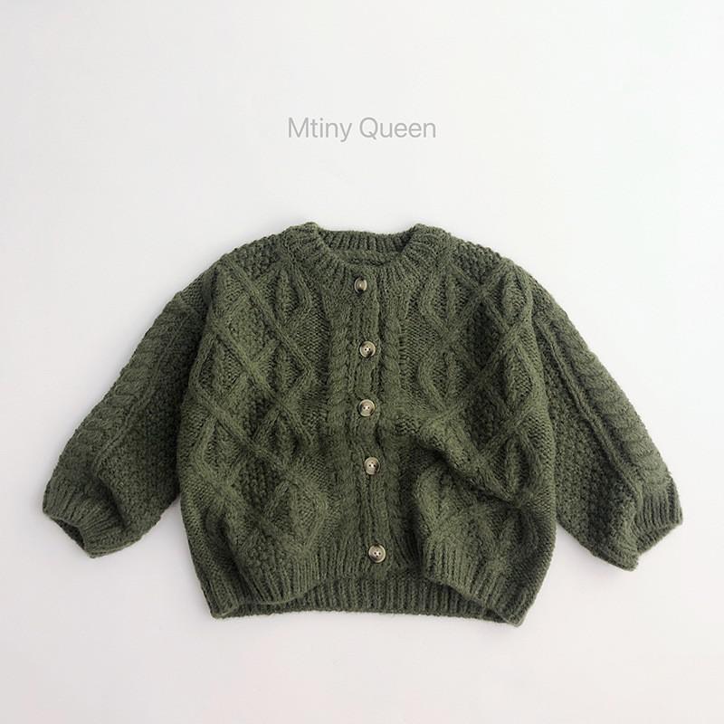 Children’s Wear Boutique Autumn Warm Cardigan Sweater Pure Color Casual Kids Girls Knitting Jacket Boys Clothes Knit Outerwear alx