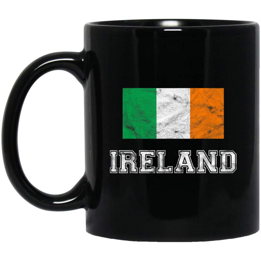 Ireland Flag Vintage I Men Women Kids Mug