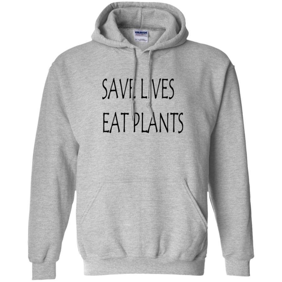 AGR Save Lives Eat Plants Gildan Pullover Hoodie