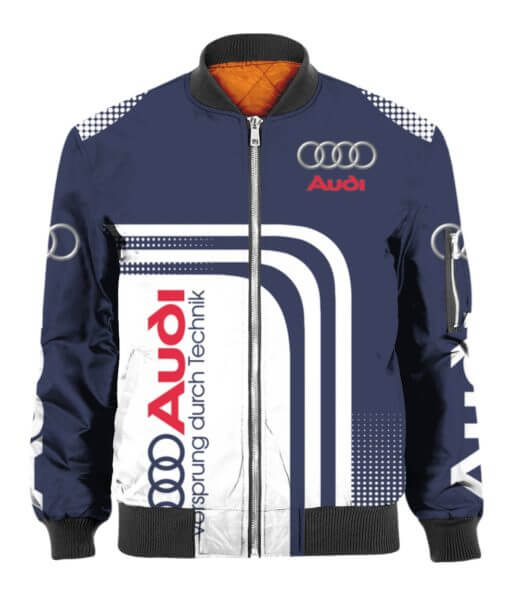 Bomber Jacket Audi, Audi 3D Spring Autumn New Fashion Men Pilot Bomber Jacket We99