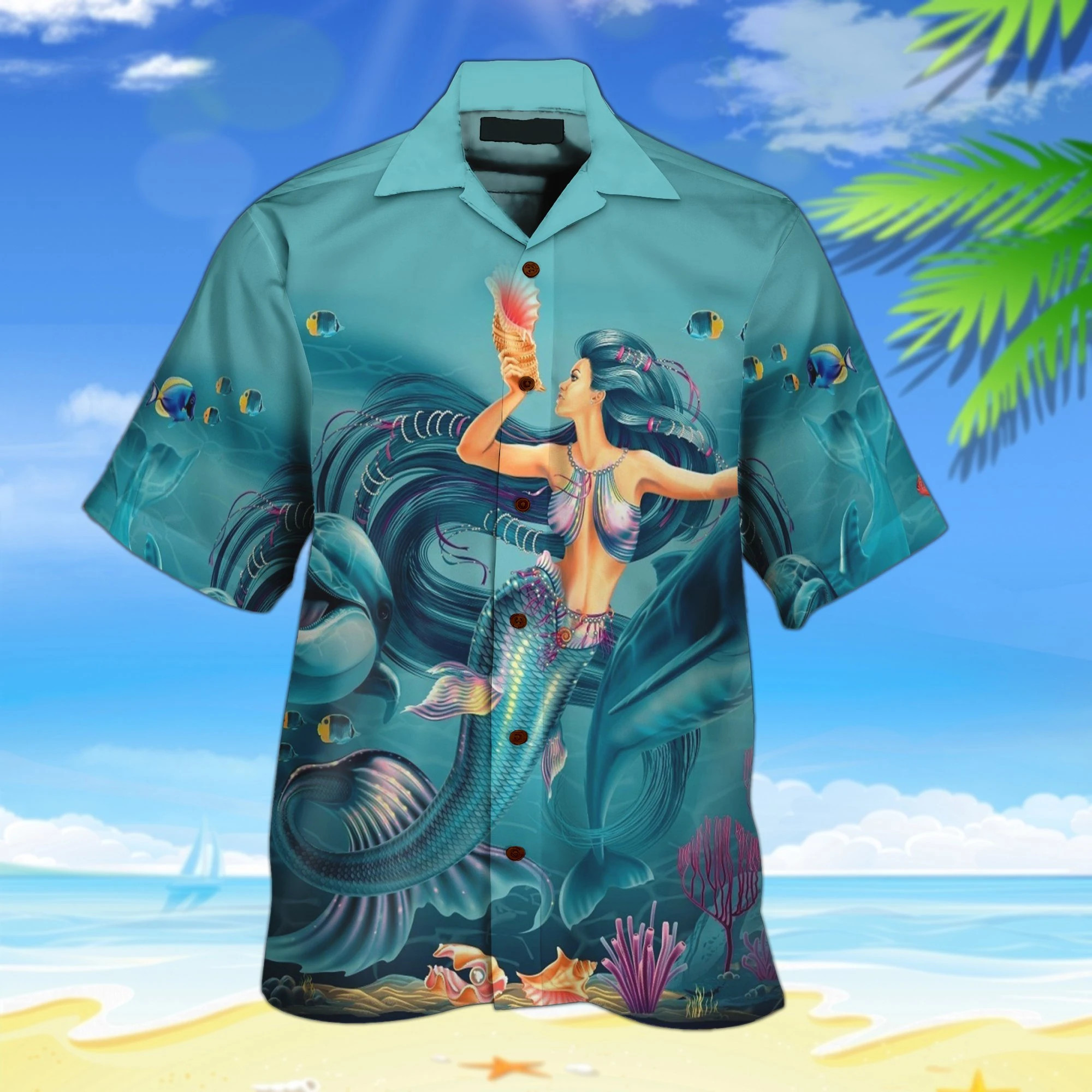 Mermaid Beautiful Hawaii Shirt Unisex Adult Ha20130