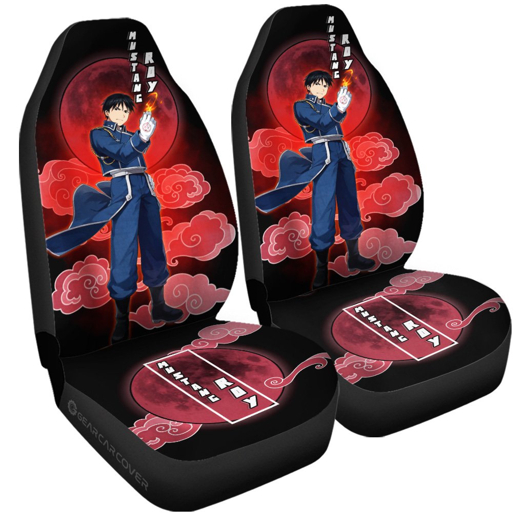 Roy Mustang Car Seat Covers Custom Anime Fullmetal Alchemist Car Interior Accessories