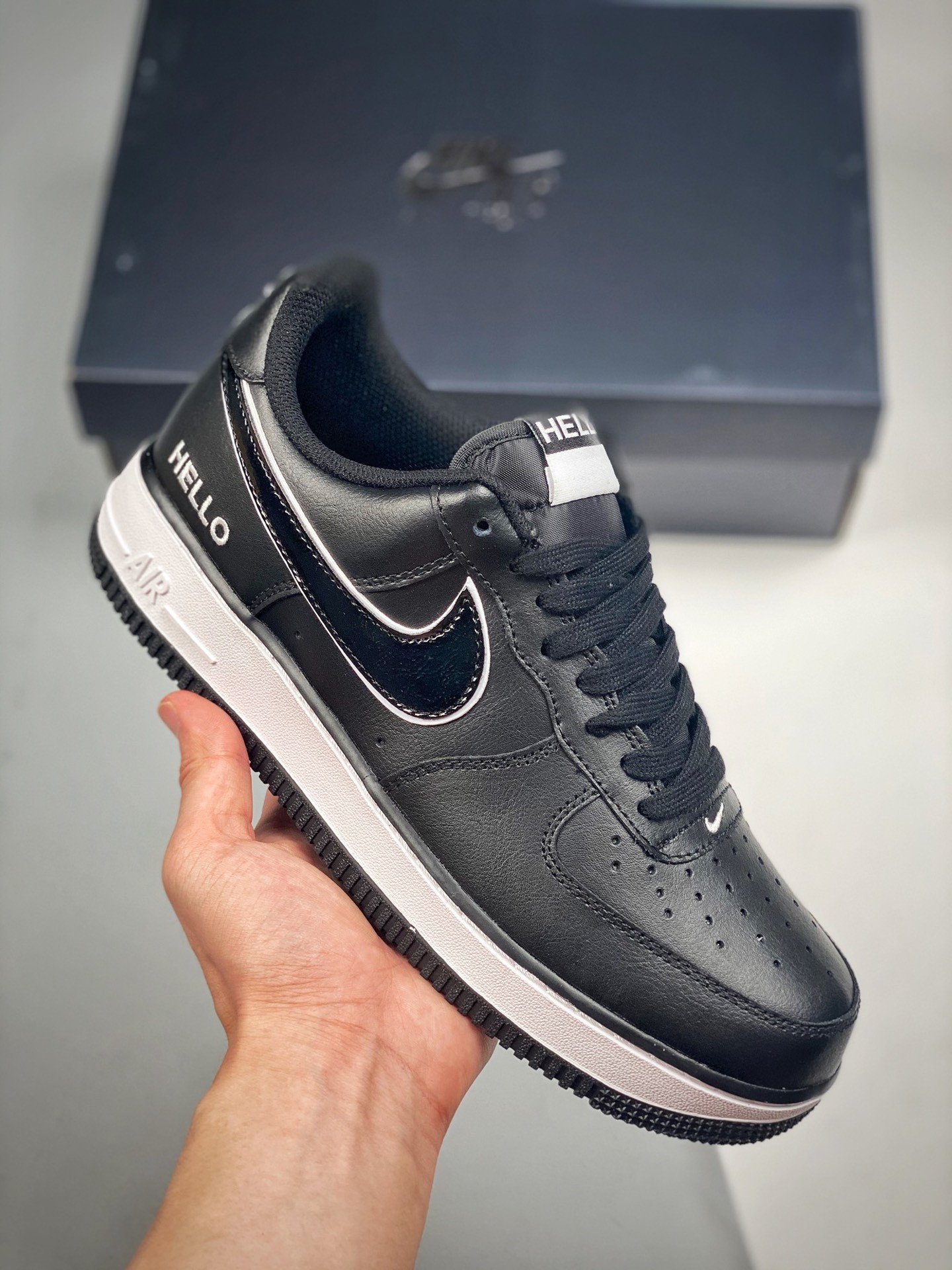 Nike Air Force 1 Low HELLO BlackBlack-White 5340523