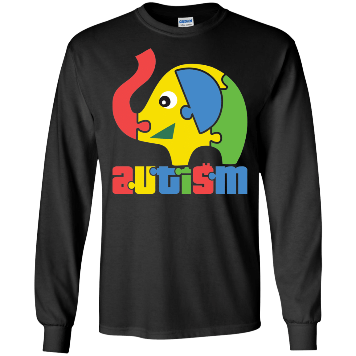 High quality Autism Awareness Elephant LS Sweatshirts