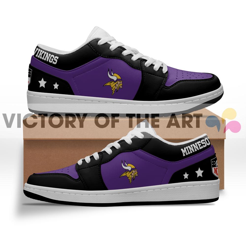 Gorgeous Simple Logo Minnesota Vikings Low Jordan Shoes