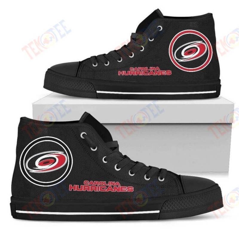 Mens Womens Circle Logo Carolina Hurricanes High Top Shoes TMT119