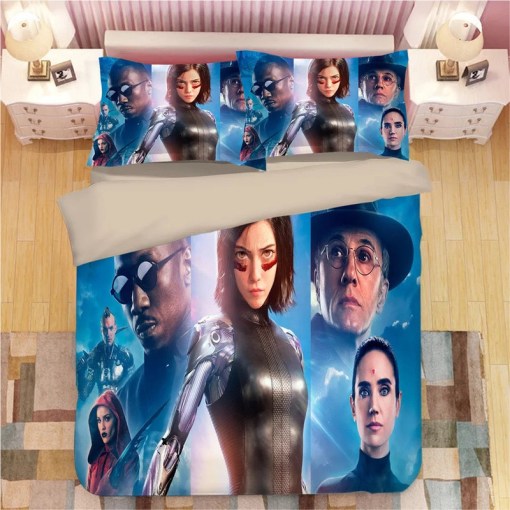 Alita Battle Angel 1 Duvet Cover Pillowcase Home Decor 3D Bedding Set 8632