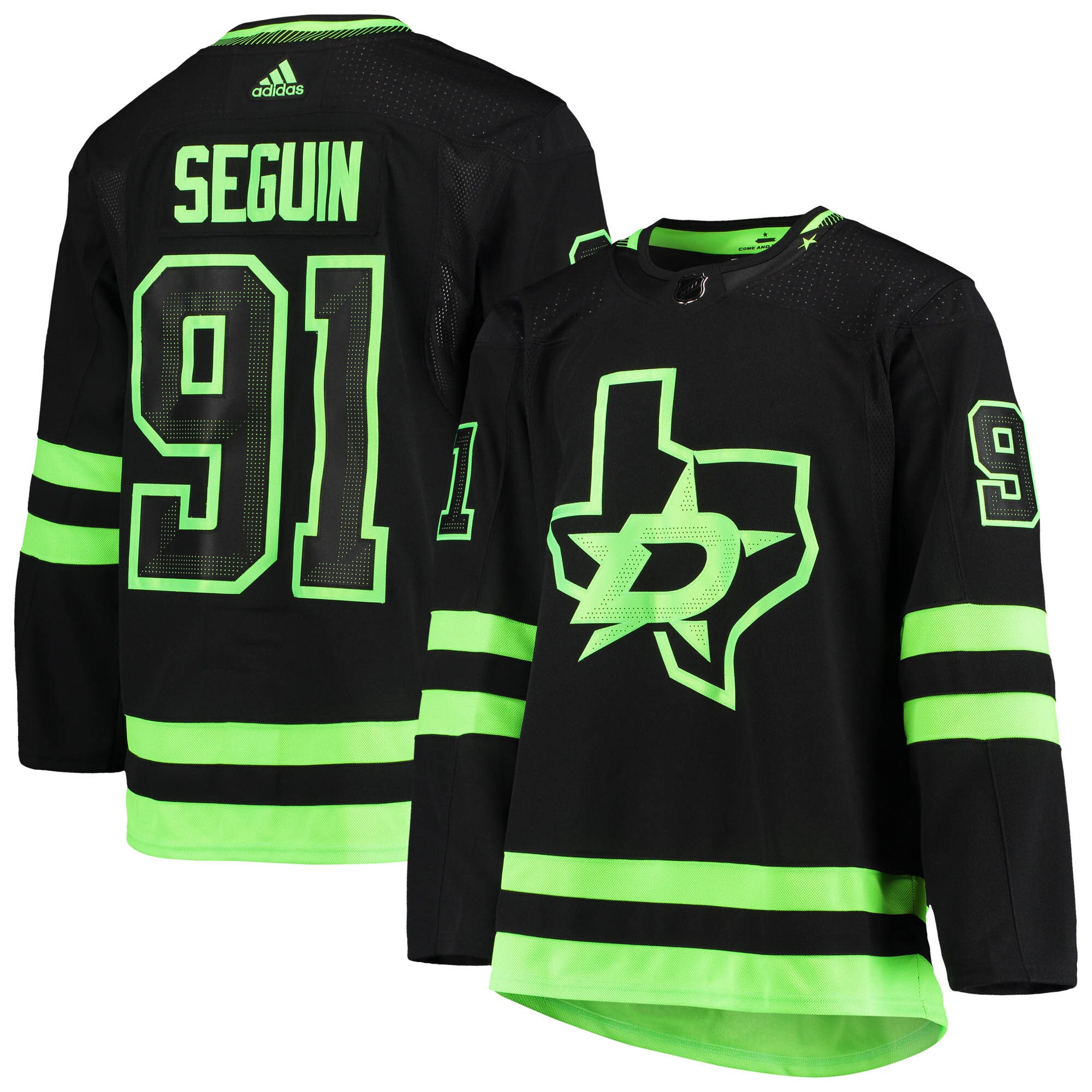 Men's Dallas Stars Tyler Seguin adidas Black Alternate Primegreen Authentic Pro Player Jersey