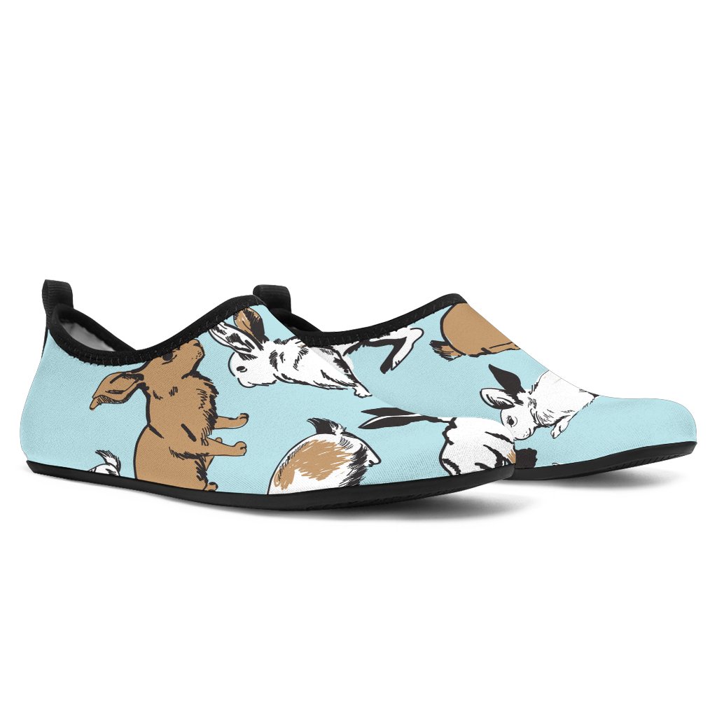 Rabbit Pattern Print Design Rb018 Aqua Water Shoes