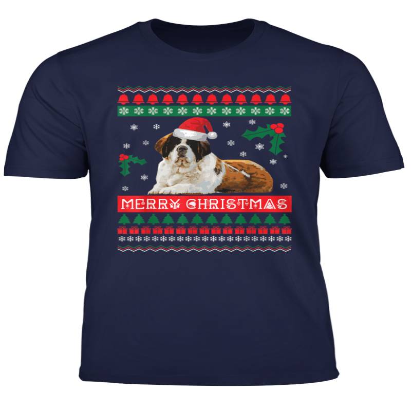 St Bernard Dog T Shirt Dog Ugly Christmas Sweater Shirt