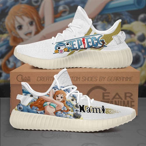 Best Nami Yeezy Shoes One Piece Custom Anime Sneakers For Sale