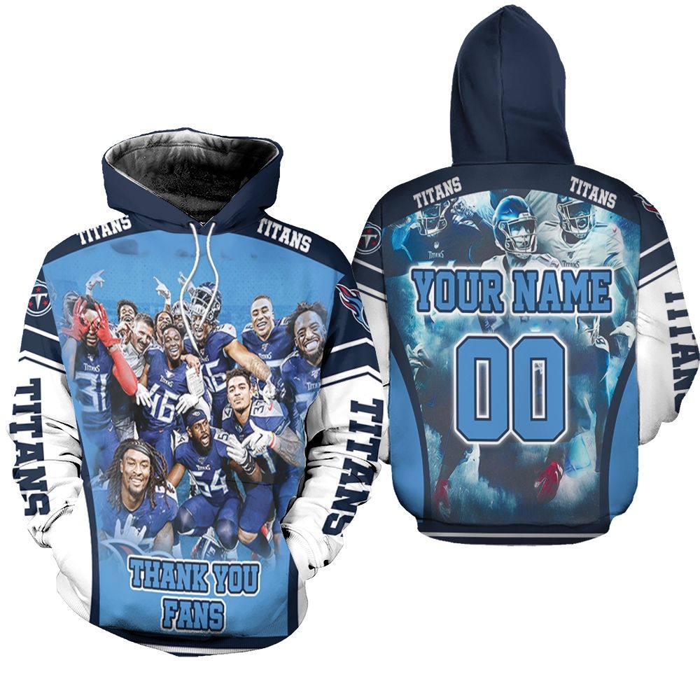 Tennessee Titans Super Bowl 2021 AFC South Division Thank You Fans Personalized Hoodie