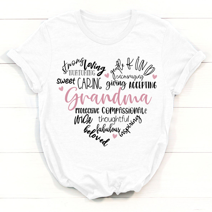 Mother’S Day Shirt, Gift For Grandma Shirt, Grandma Heart T-Shirt