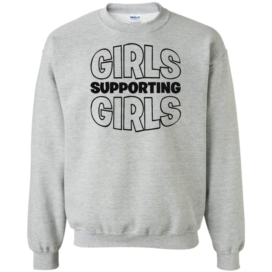 AGR girls supporting girls Crewneck Pullover Sweatshirt