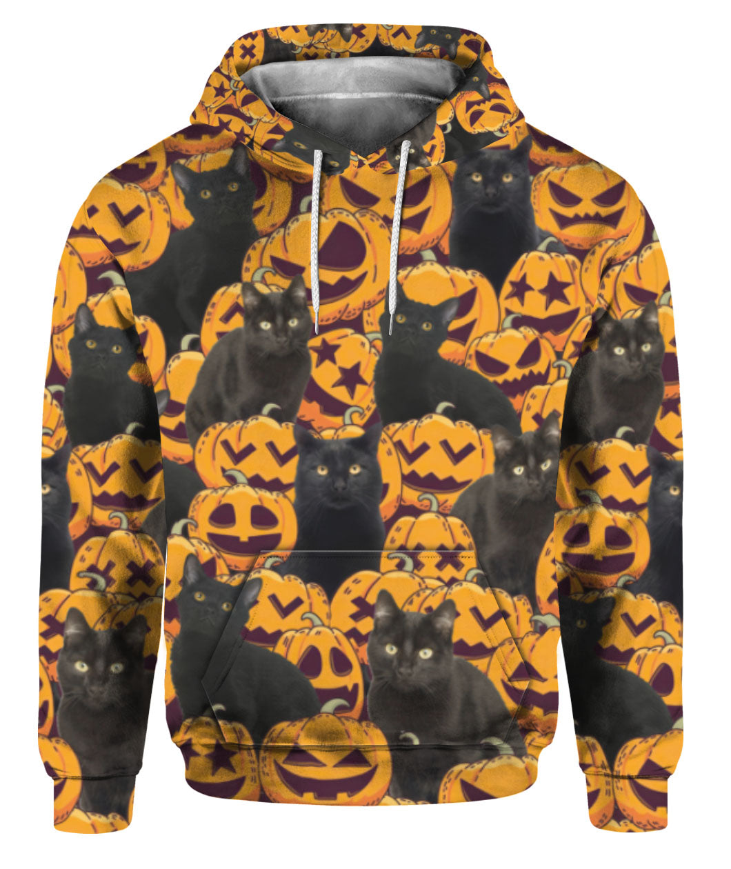 Oragontee Black Cat Halloween 3D All Over Print | For Men & Women | Adult | Hp1129