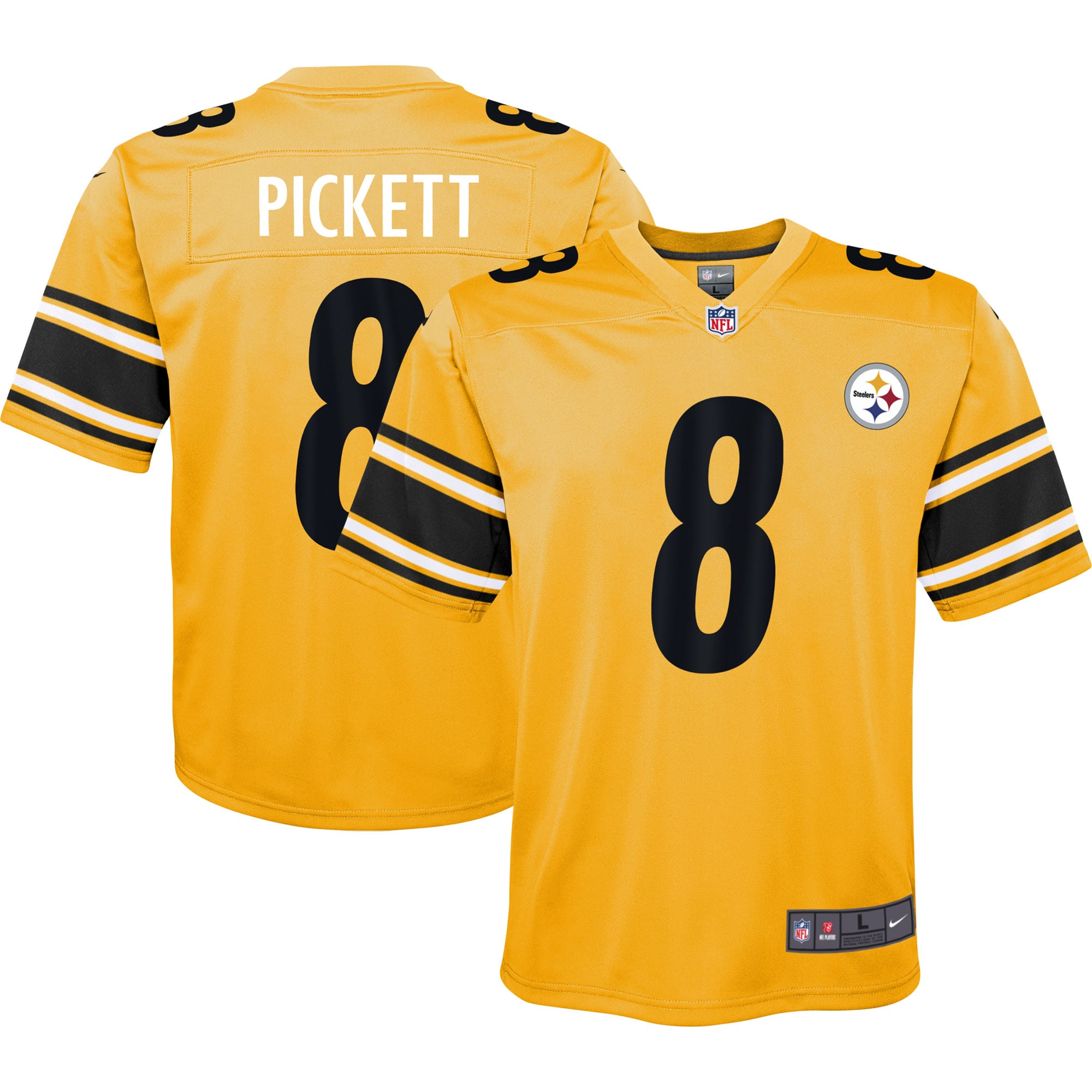 Youth Pittsburgh Steelers Kenny Pickett Gold Inverted Game Jersey