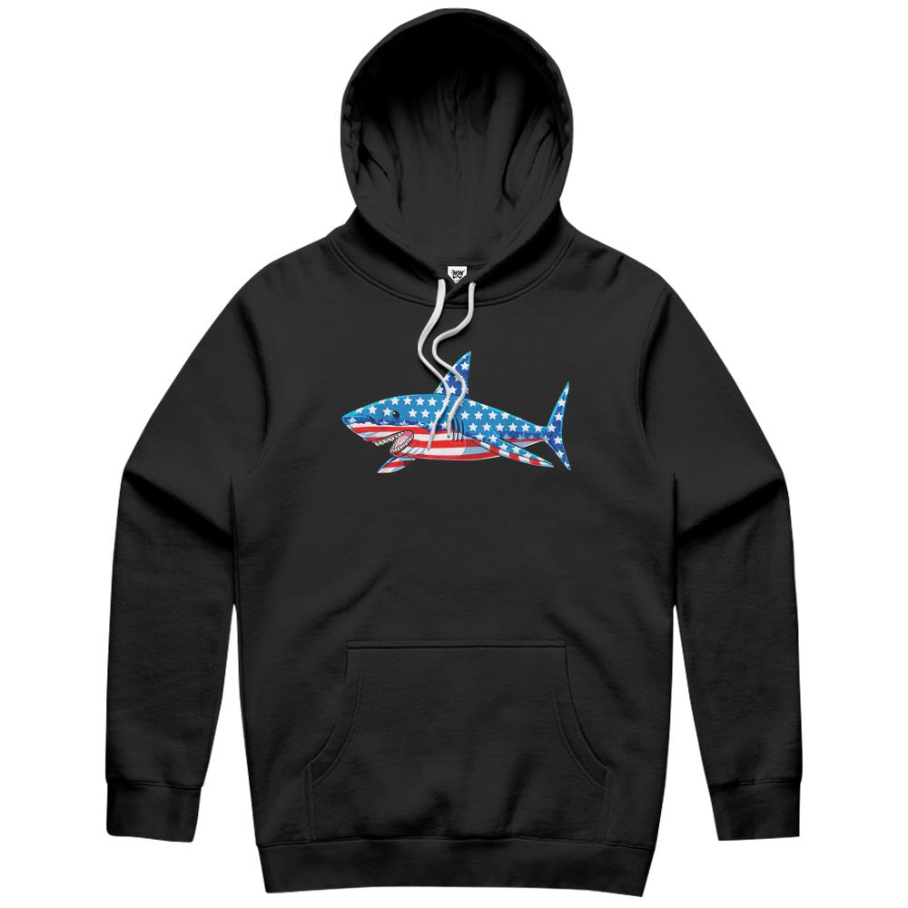 4Th July Shirts, Fourth Of July Hoodie, 4Th Of July Hoodie, Shark American Flag Hoodie 4Th Of July Hoodie