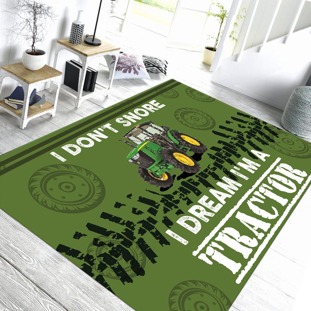 Casepsring 3D Custom Tractor Square Carpet