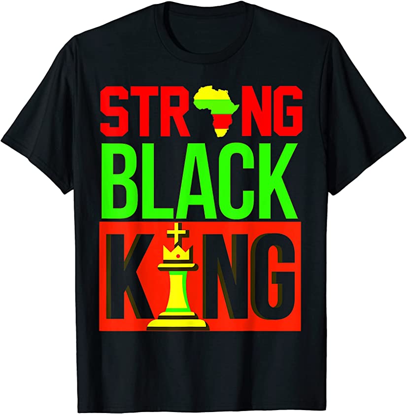 Juneteenth Dad Strong Black King Chess Fun Men Fathers Funny T-Shirt