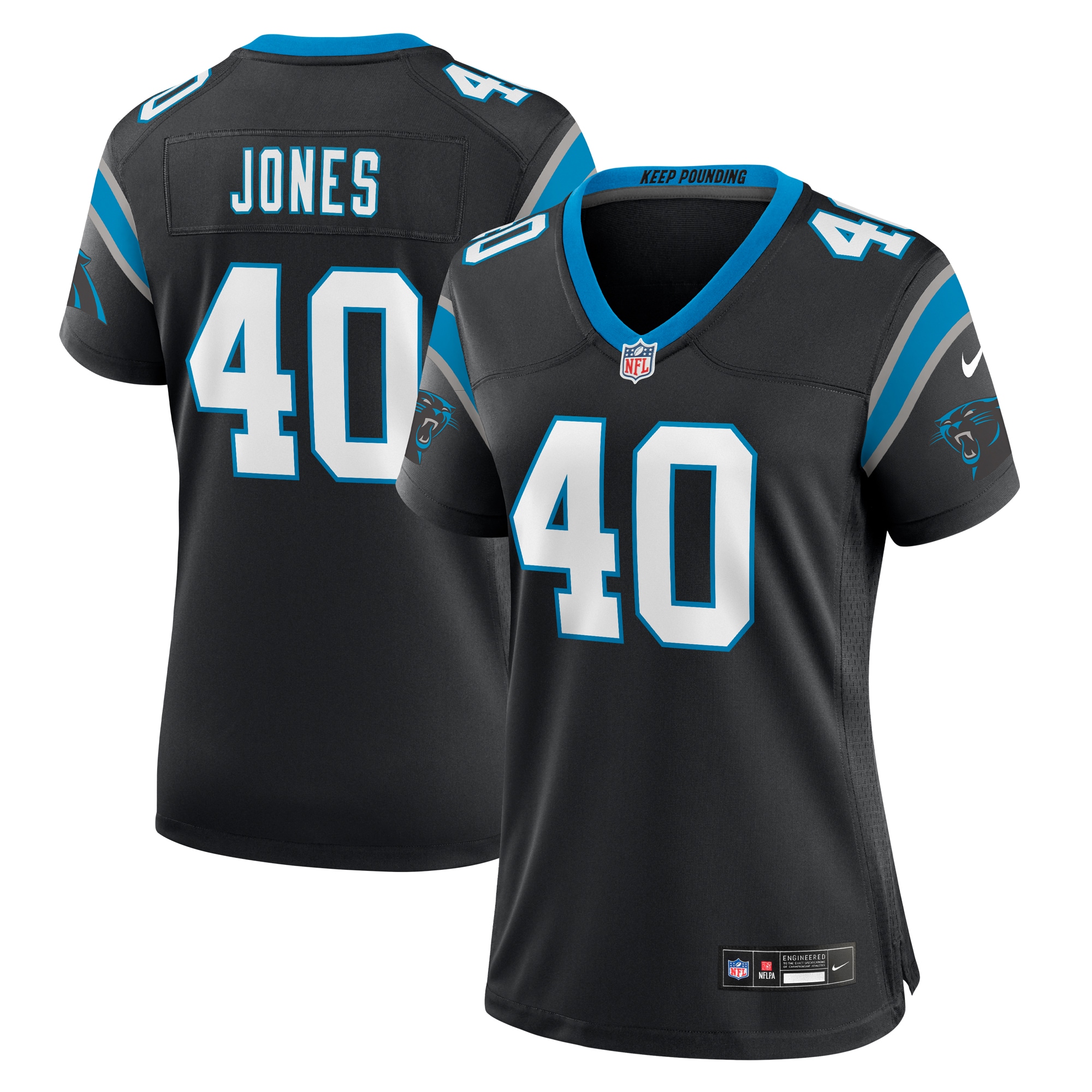 Women’s Carolina Panthers Deion Jones  Black  Game Jersey