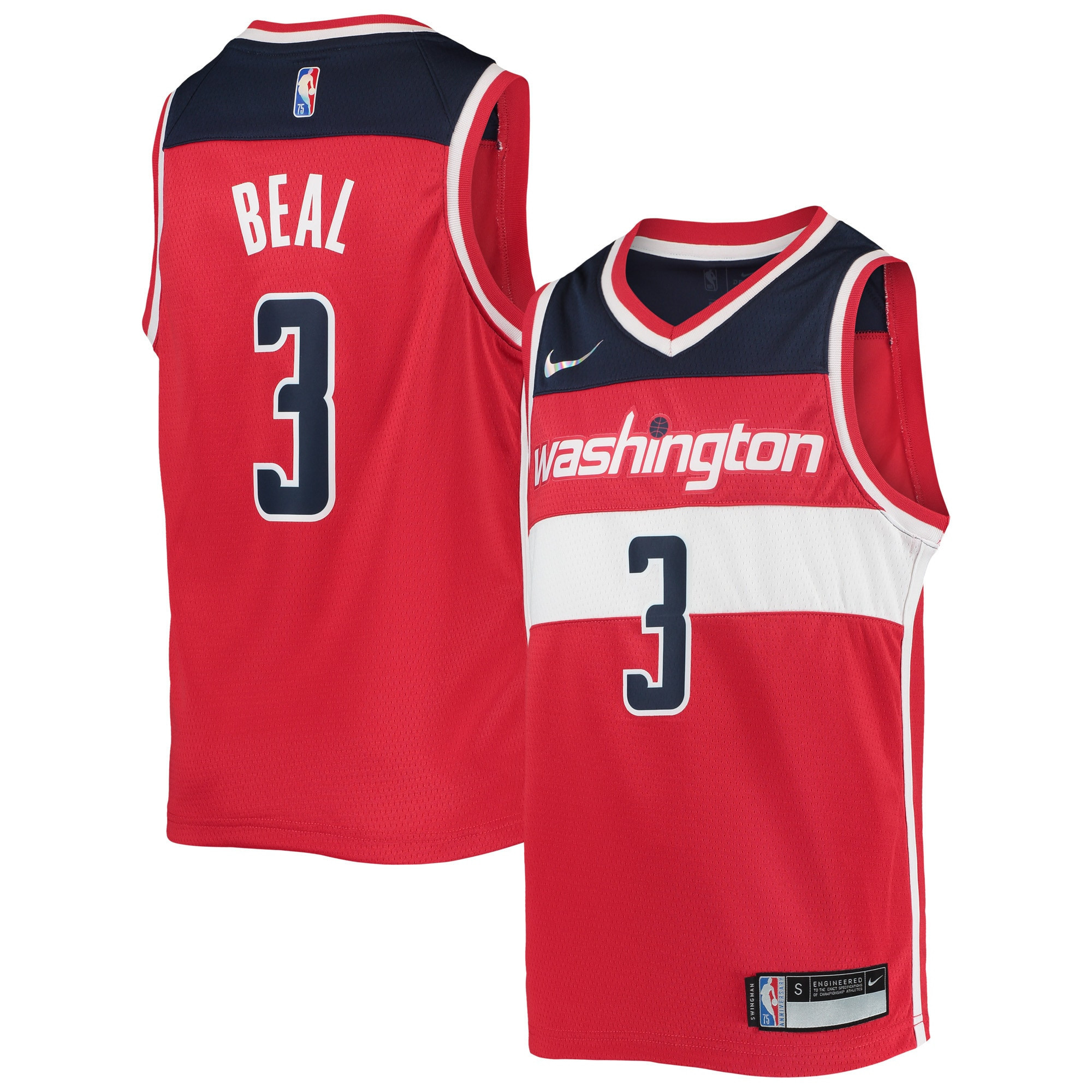 Bradley Beal Washington Wizards 2021/22 Diamond Swingman Jersey – Icon Edition – Red NBA