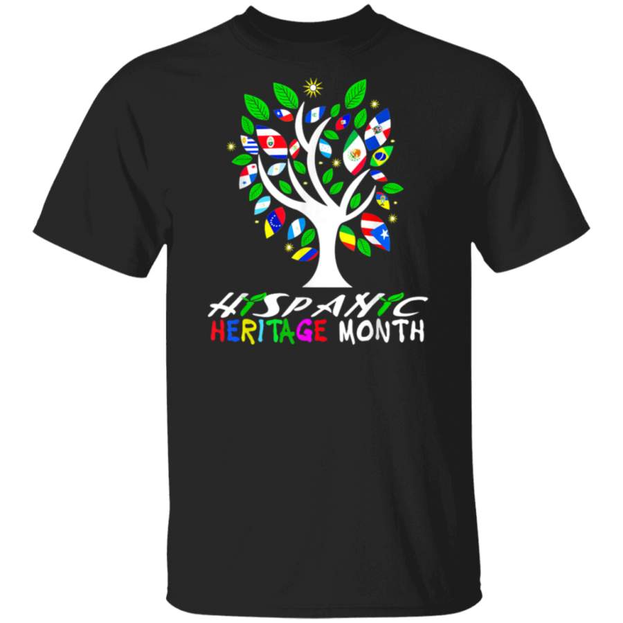 Tree Flag National Hispanic Heritage Month T Shirt