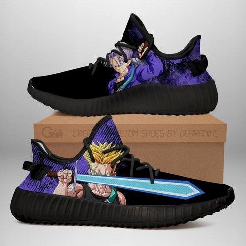 Best Power Skill Trunks Yeezy Shoes Dragon Ball Z Anime Sneakers Fan Gift