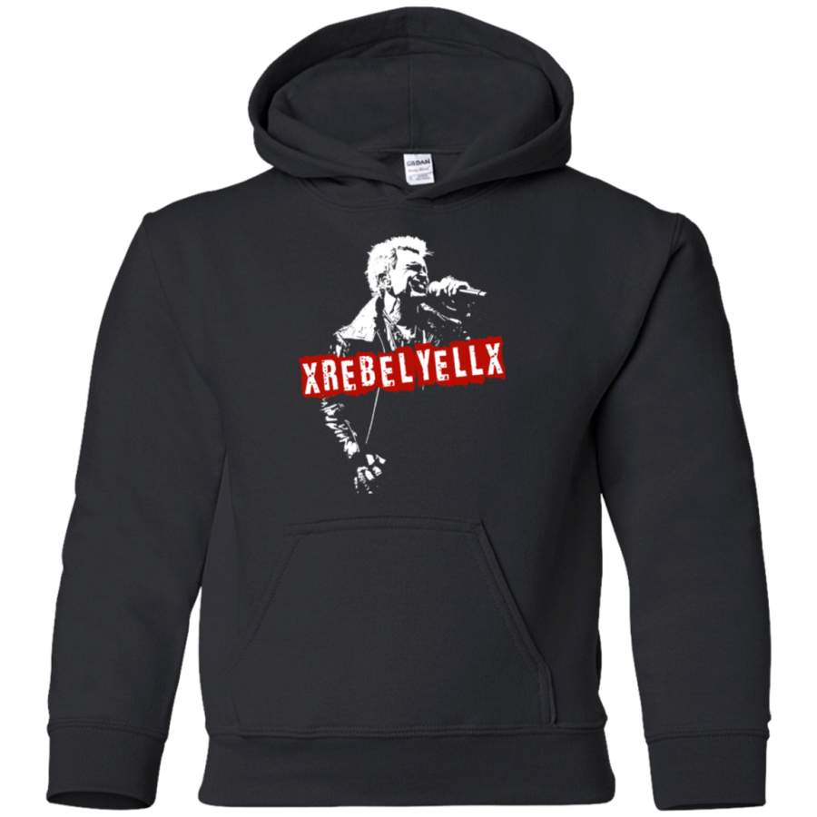 AGR Rebel Yell Billy Idol T-shirt Youth Pullover Hoodie