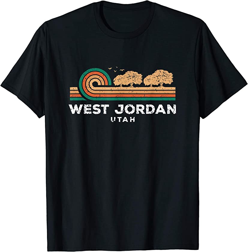 Vintage West Jordan Sunset Utah Souvenir T-Shirt