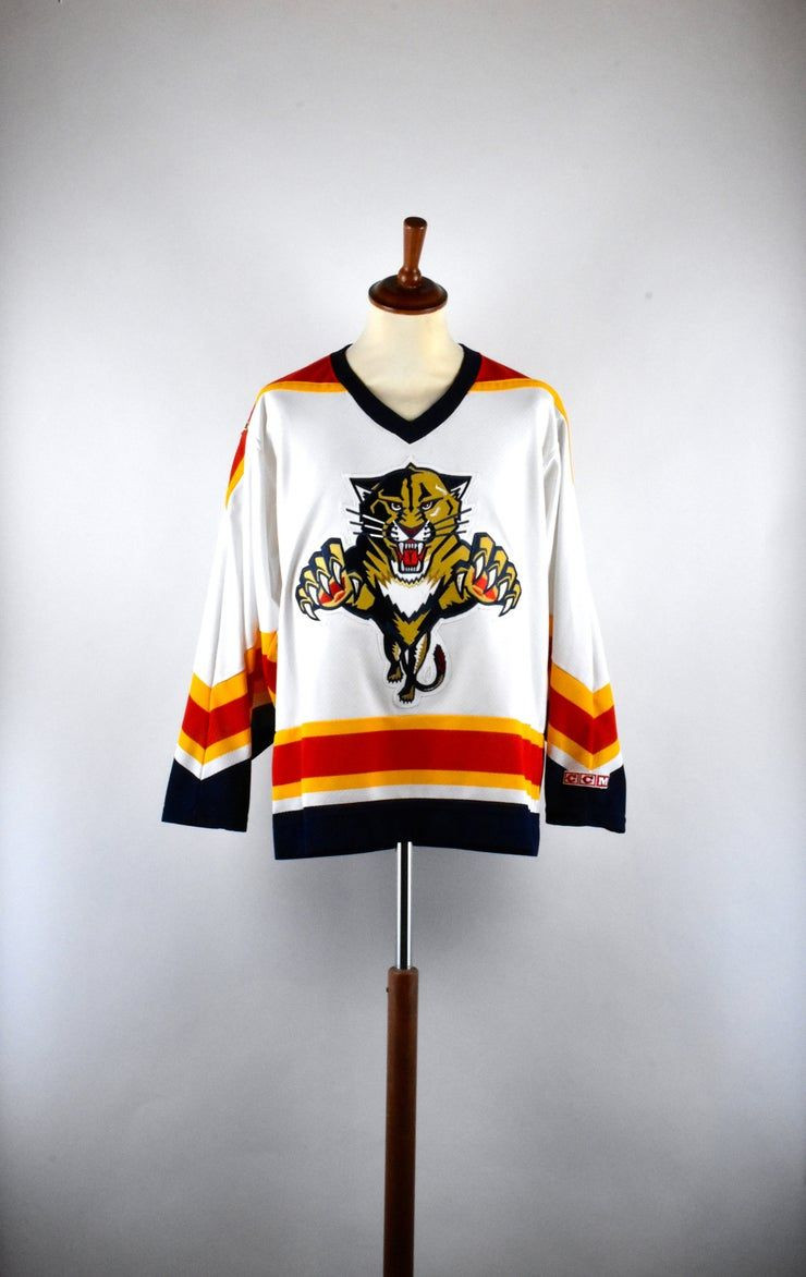 Vintage Florida Panthers Hockey Par Ccm Canada Taille Moyenne Shirt