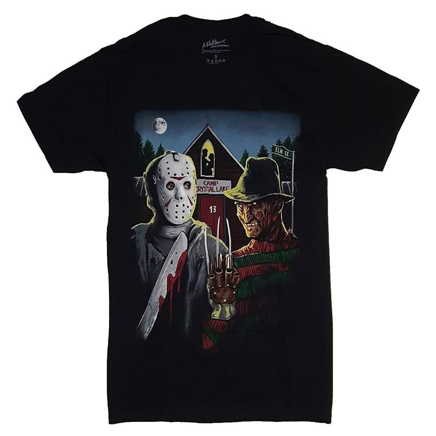 A Nightmare on Elm Street Freddy Krueger & Jason Graphic Cool Men’s Cotton T-Shirt