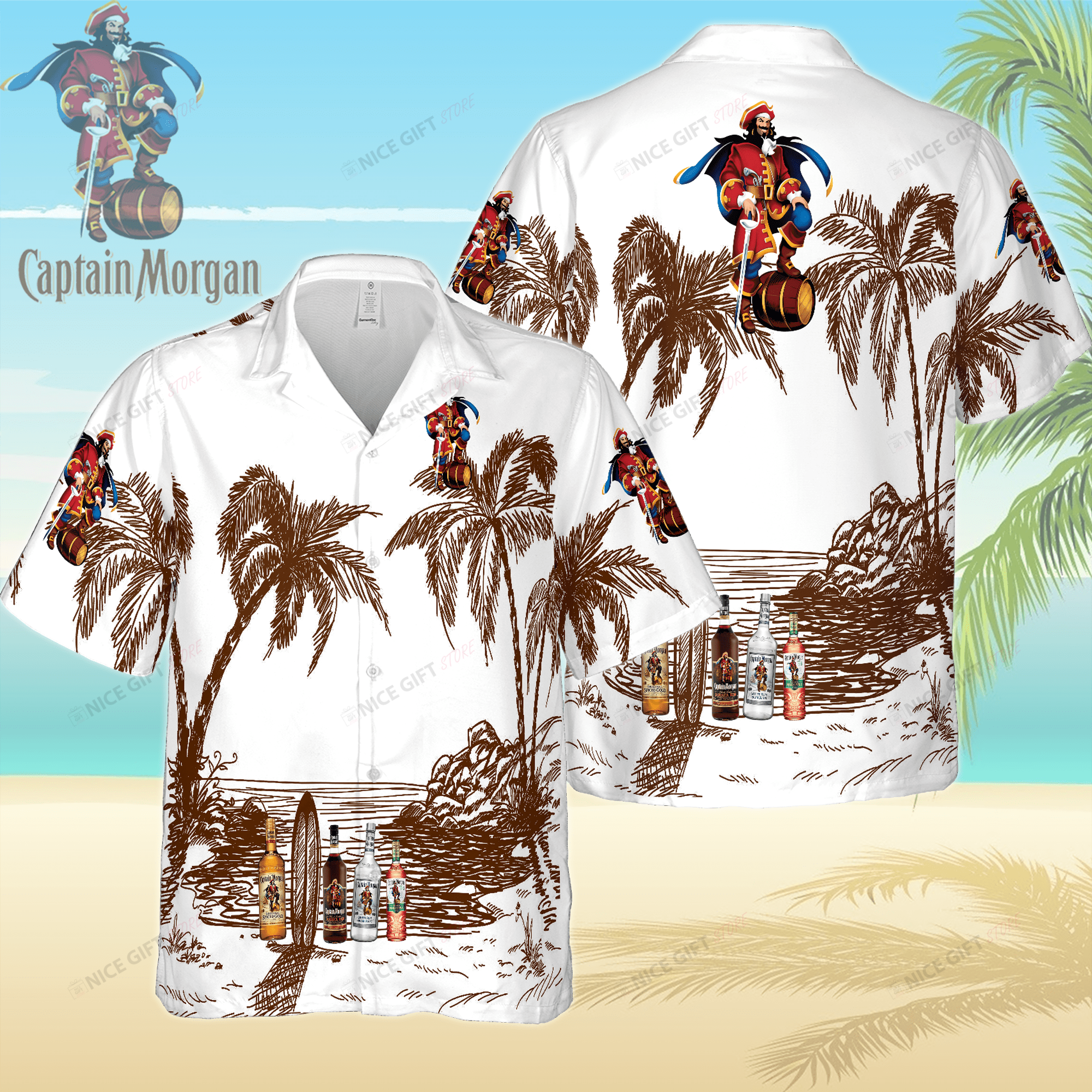Captain Morgan Hawaiian Shirt 3Hs-E4E2