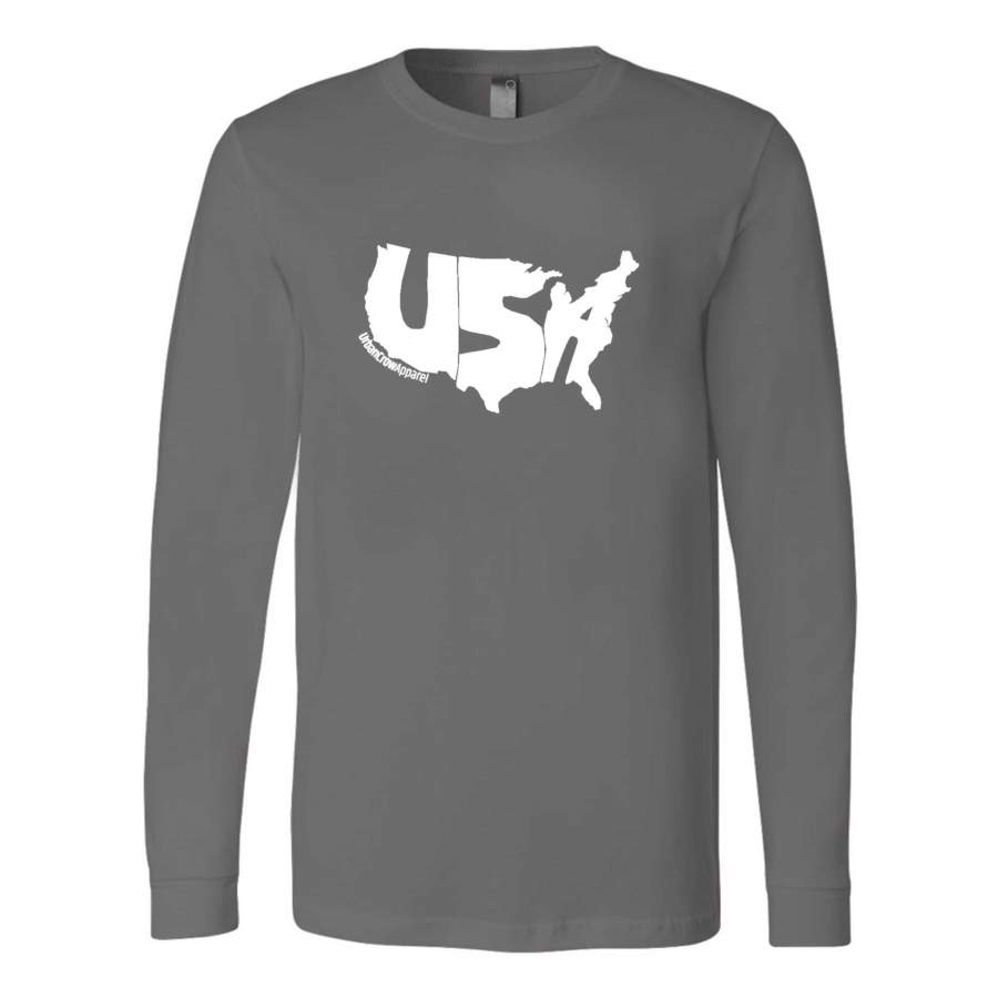 Usa 4th Of July Independence Day Patriotic Merica Urban Crow Memorial Day Long Sleeve T-Shirt