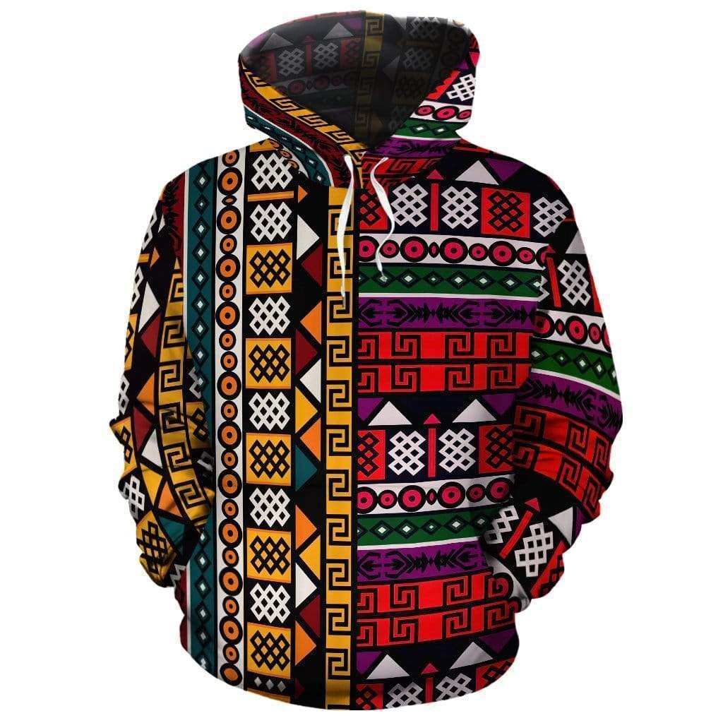 Wonderprint Hoodie – African Mixed Pattern Pullover