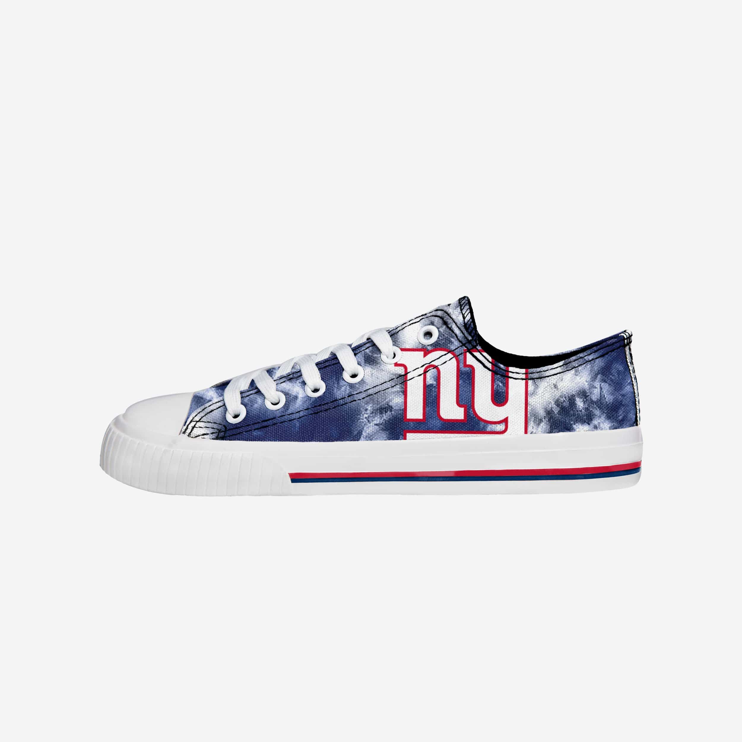 New York Giants Womens Low Top Tie Dye Canvas Shoe