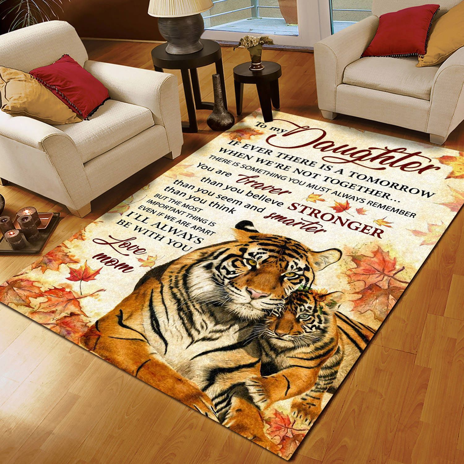 Tiger To My Daughter Love Mom CL16111037MDR Rug