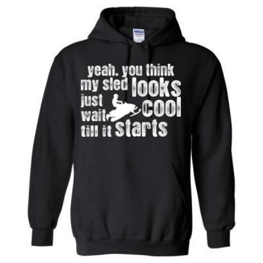 AGR Yeah You Think My Sled Looks Cool Just Wait Till I Starts – Heavy Blend™ Hooded Sweatshirt