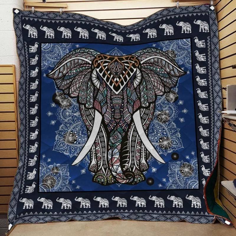 Elephants HHE5 Quilt