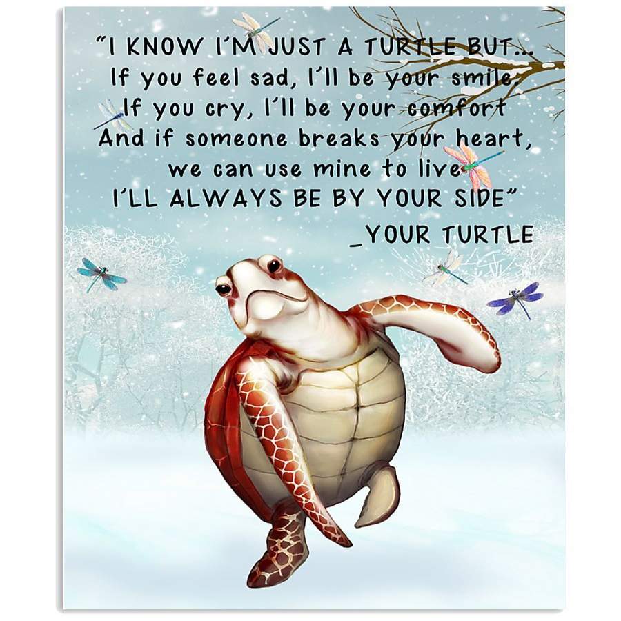 Turtle I’ll Always Be Your Side Meaning Gifts For Animal Lovers Vertical Poster