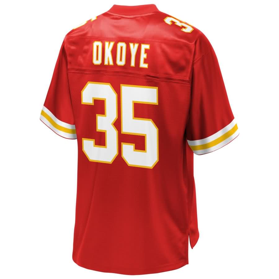 Christian Okoye Kansas City Chiefs NFL Pro Line Retired Player Jersey – Red