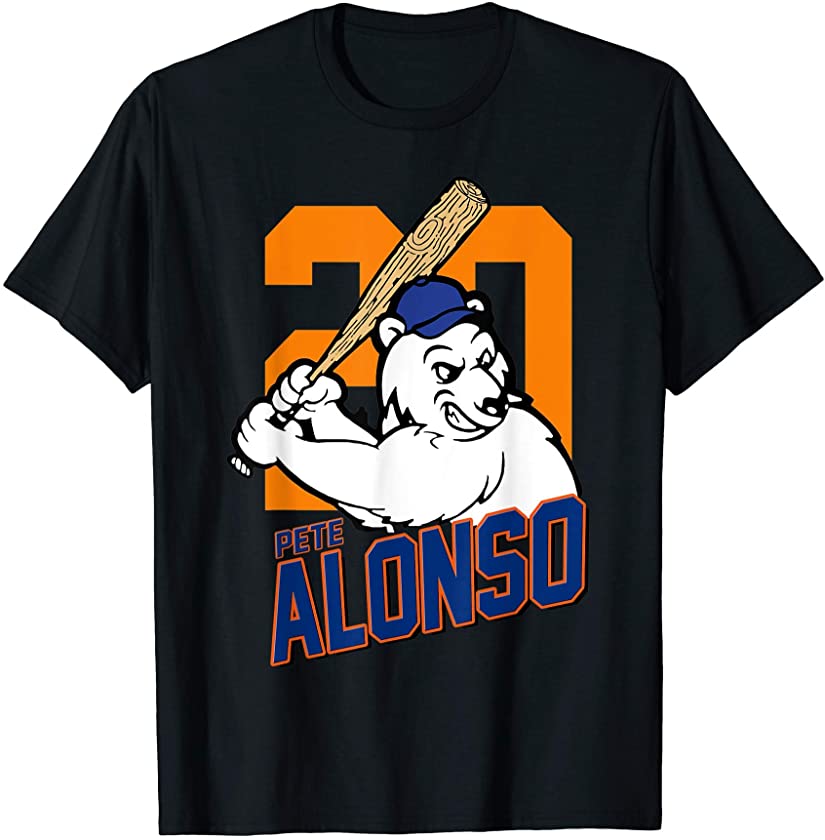 Retro Pete Alonso Baseball Vintage Polar Arts Bear Animals T-Shirt