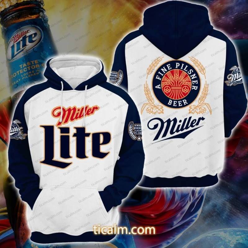 Miller Lite Beer Pullover Hoodie