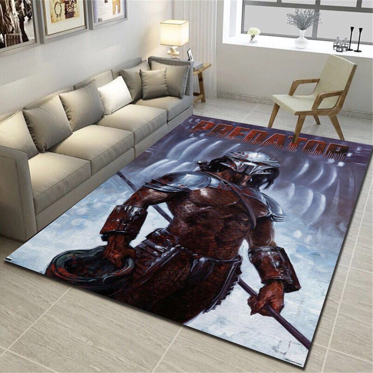 Predator Pose Area Rugs, Living Room Carpet