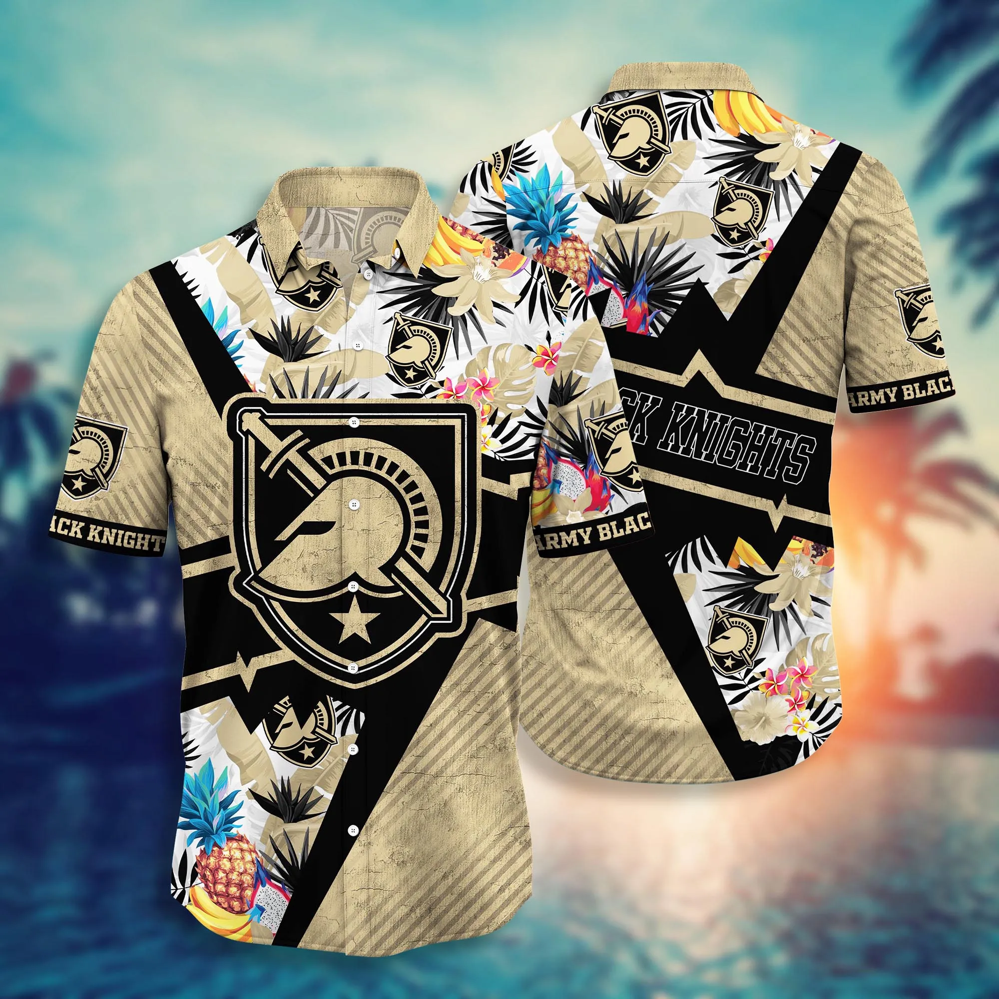 Army Black Knights NCCA Hawaiian Shirt Beach Days Aloha Shirt