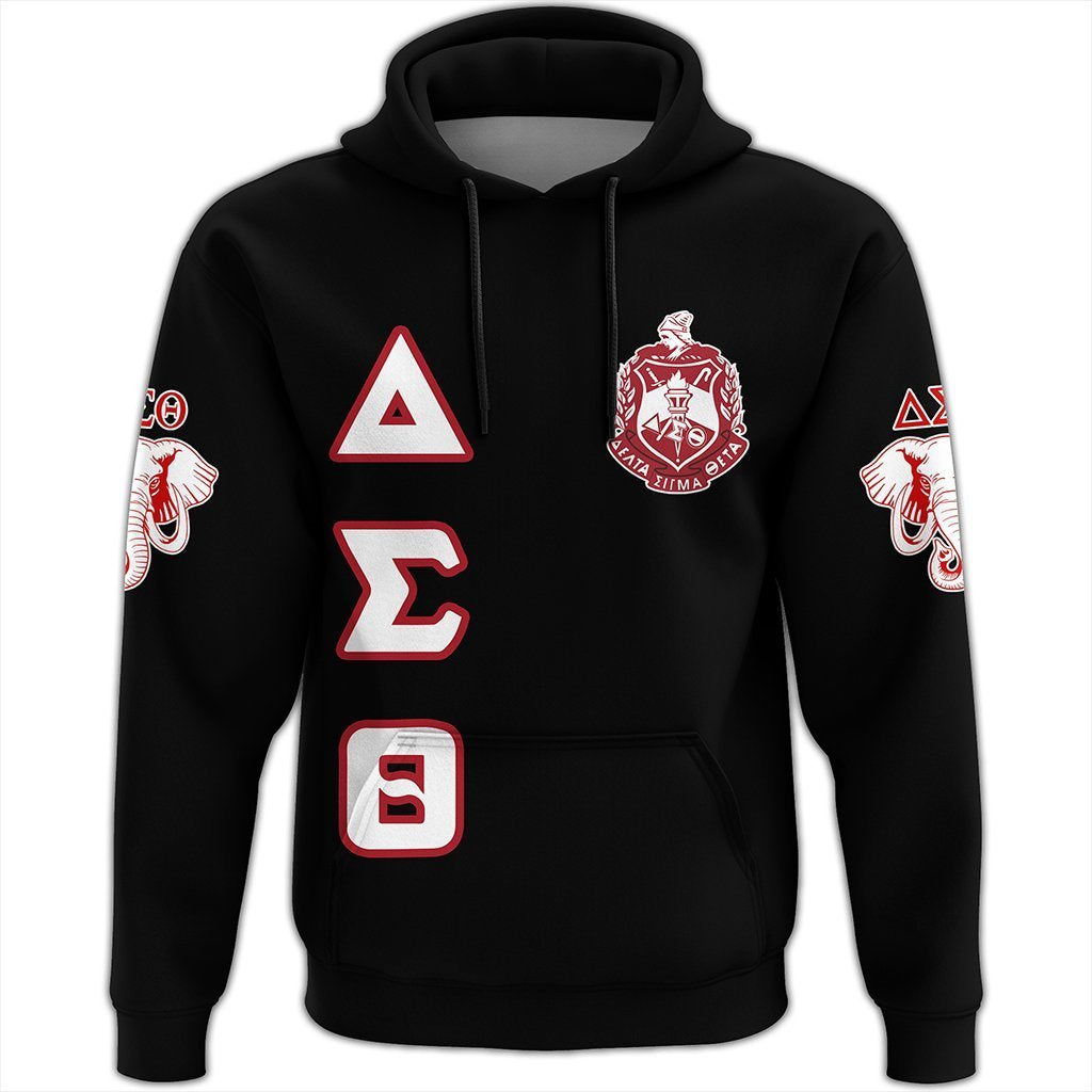 Greek Life Hoodie – Delta Sigma Theta Letters Pullover